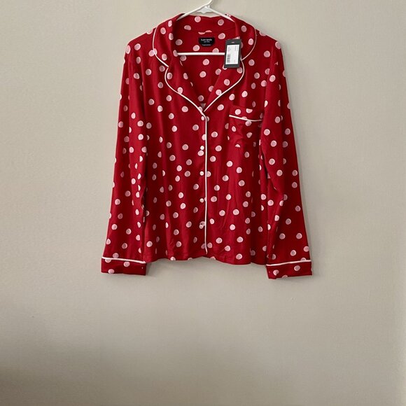 Kate Spade Polka Dot Long PJ Set NWT - Picture 4 of 9